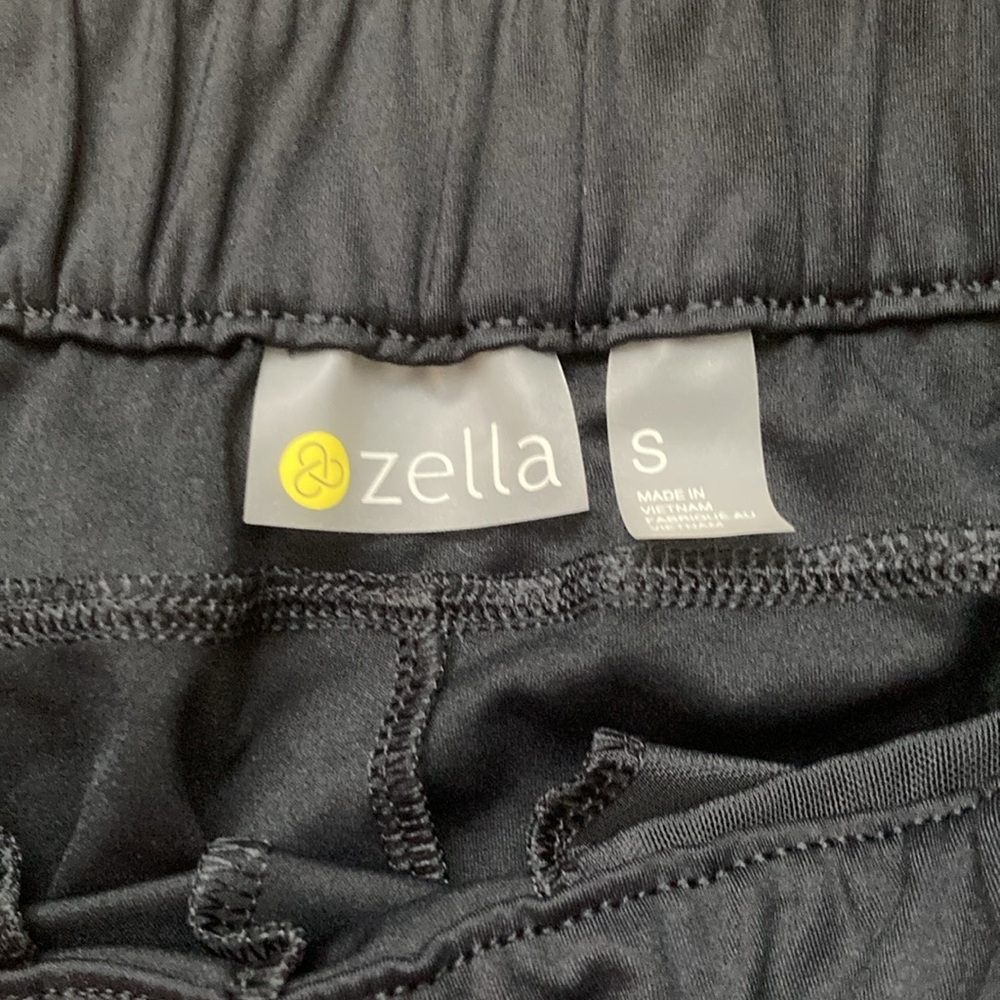 Zella Black Pull On Nylon Blend Joggers - Picture 3 of 11